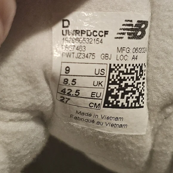 New Balance x Auralee WRPD Runner White Men’s 9 EU 42.5 Nubuck Suede Sneaker - Picture 8 of 9